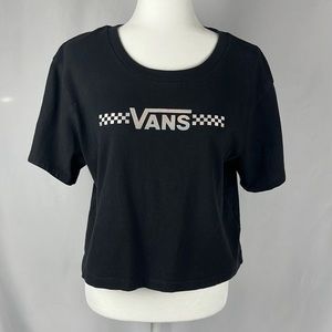 Vans Graphic Black Short Sleeve Tee Shirt Womens Size M